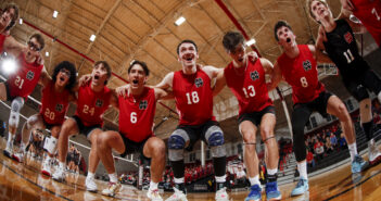 A photo of the Cardinals Men's Volleyball team